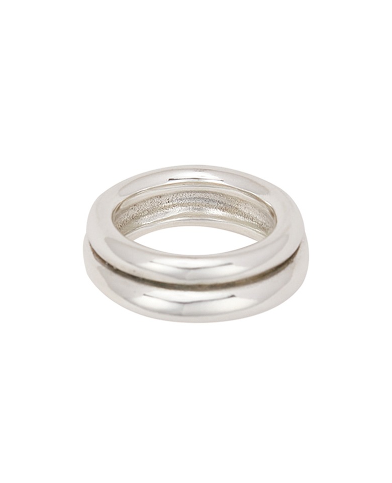 Double donut ring(silver)