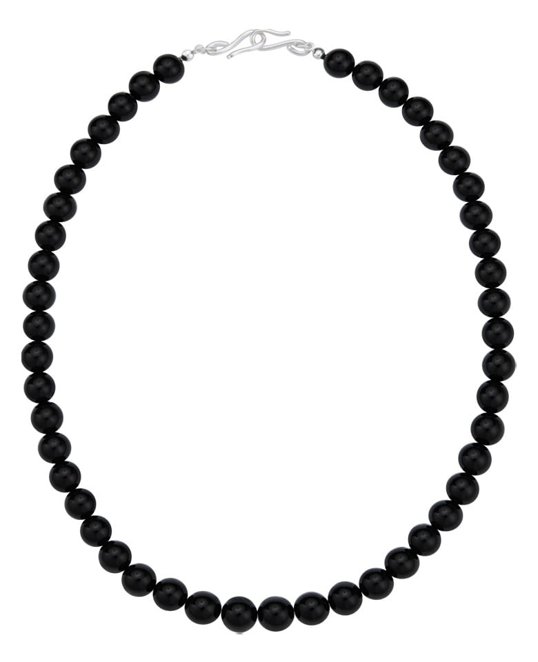 Onyx ball necklace(8mm)